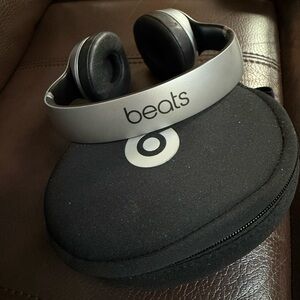 Beats by Dre Silver and Black On-Ear Headphones